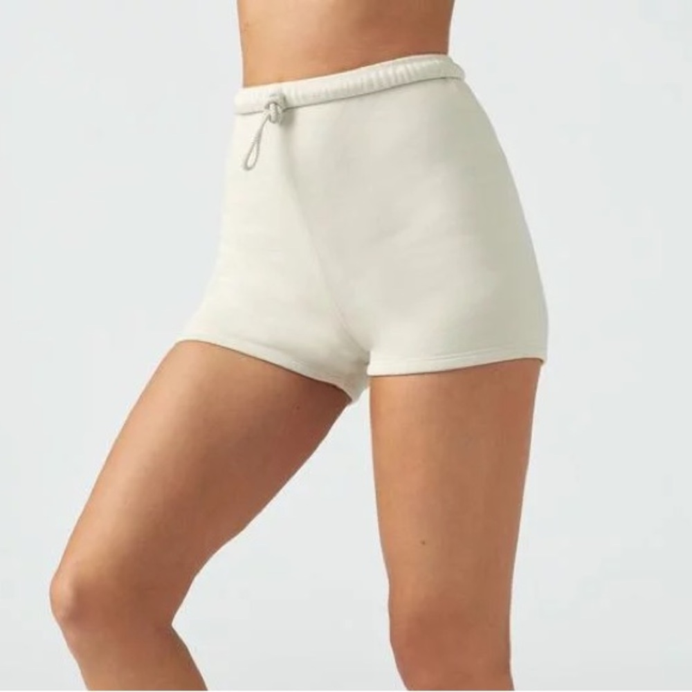 NWT Joah Brown fitted sweat shorts in Sahara french terry X/S